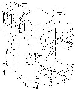 Cabinet Diagram and Parts List for ET18NKKWF01  Whirlpool Refrigerator