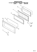 DOOR PARTS Diagram and Parts List for YKHMS147HWH2  KitchenAid Microwave