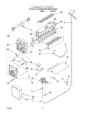 ICE MAKER Diagram and Parts List for 4KSRS25QFW03  KitchenAid Refrigerator