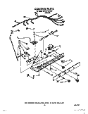 CONTROL Diagram and Parts List for 8ED25DQXXN00  Whirlpool Refrigerator