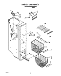 FREEZER LINER Diagram and Parts List for 6ED22RQXWW00  Whirlpool Refrigerator