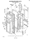 REFRIGERATOR DOOR Diagram and Parts List for ED26MM1LWR0  Whirlpool Refrigerator