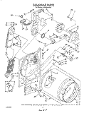 SECTION Diagram and Parts List for LE9680XWN0  Whirlpool Dryer