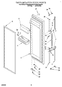 REFRIGERATOR DOOR Diagram and Parts List for 4YED27DQAN02  Whirlpool Refrigerator