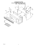 CABINET Diagram and Parts List for MH7115XBQ4  Whirlpool Microwave