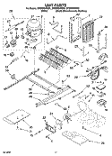 UNIT PARTS Diagram and Parts List for GF6NFEXRB01  Whirlpool Refrigerator