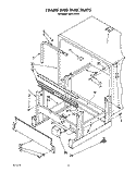 FRAME AND TANK Diagram and Parts List for KUDC220T5  KitchenAid Dishwasher