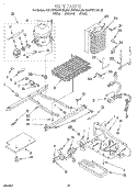UNIT Diagram and Parts List for KSUP27QDBL05  KitchenAid Refrigerator