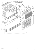 CABINET Diagram and Parts List for CAR30WCK0  Crosley Air Conditioner