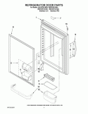 REFRIGERATOR DOOR PARTS Diagram and Parts List for KBLS20EVMS4  KitchenAid Refrigerator
