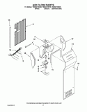 AIR FLOW PARTS Diagram and Parts List for TS25AFXKT08  Estate Refrigerator