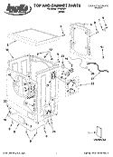 TOP AND CABINET PARTS Diagram and Parts List for IFR42001  Inglis Washer