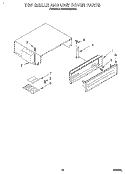 TOP GRILLE AND UNIT COVER Diagram and Parts List for KSSS42QDW00  KitchenAid Refrigerator