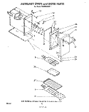 AUXILIARY OVEN AND DOOR , LITERATURE Diagram and Parts List for RF4900XLW1  Whirlpool Range