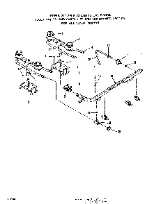 Top Burner Diagram and Parts List for 1355*3A  Roper Range