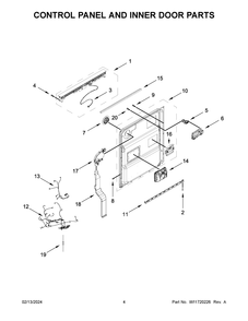 Part Location Diagram of W11726281 Whirlpool HARNS-WIRE