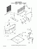 UNIT PARTS Diagram and Parts List for ET8FTEXVT02  Whirlpool Refrigerator