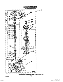 GEARCASE Diagram and Parts List for LA8200XWW1  Whirlpool Washer