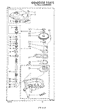 GEARCASE Diagram and Parts List for LA5500XPW0  Whirlpool Washer