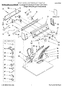 TOP AND CONSOLE, LIT/OPTIONAL Diagram and Parts List for KGYS700GQ1  KitchenAid Dryer