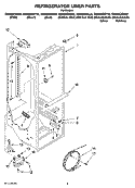 REFRIGERATOR LINER PARTS Diagram and Parts List for GS6NBEXRA02  Whirlpool Refrigerator