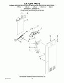 AIR FLOW PARTS Diagram and Parts List for WSF26D3EXS00  Whirlpool Refrigerator