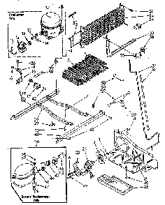Unit Diagram and Parts List for ET20AKXSN01  Whirlpool Refrigerator