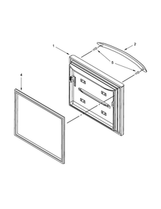 Part Location Diagram of W10586524 Whirlpool HANDLE