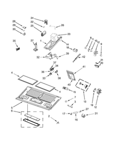 Interior And Ventilation Parts Diagram and Parts List for WMH76719CW1  Whirlpool Microwave