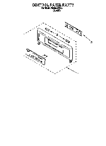 Control Panel Diagram and Parts List for RBS240PDB0  Whirlpool Wall Oven