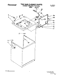 TOP AND CABINET, LIT/OPTIONAL Diagram and Parts List for TAWL650BN1  Estate Washer