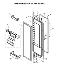 Part Location Diagram of W10761897 Whirlpool SPACER