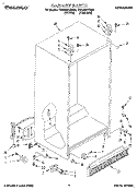 CABINET Diagram and Parts List for TS22AWXBN00  Whirlpool Refrigerator