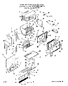 Upper Body Diagram and Parts List for 1883*0A  Roper Wall Oven