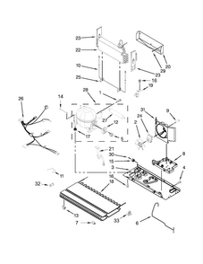 Unit Parts Diagram and Parts List for WRF555SDFZ00  Whirlpool Refrigerator