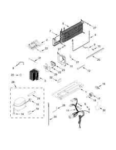 Part Location Diagram of W10801770 Whirlpool CAPACITOR