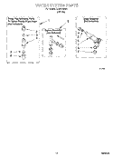 WATER SYSTEM Diagram and Parts List for CCW5264W3  Whirlpool Washer