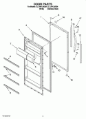 DOOR PARTS Diagram and Parts List for EL7JWKLMQ04  Whirlpool Refrigerator