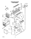 ICEMAKER, LIT/OPTIONAL Diagram and Parts List for KSSS48MBX00  KitchenAid Refrigerator
