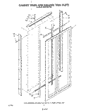 CABINET TRIMS AND BREAKER TRIM Diagram and Parts List for KSRF36DTX01  KitchenAid Refrigerator