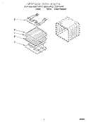 INTERNAL OVEN Diagram and Parts List for GMC275PDQ1  Whirlpool Microwave Oven Combo