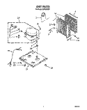 UNIT PARTS Diagram and Parts List for AD0252XZ1  Whirlpool Dehumidifier