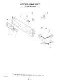CONTROL PANEL Diagram and Parts List for KEBI171SBL0  KitchenAid Wall Oven