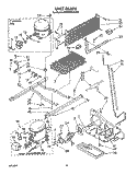 UNIT Diagram and Parts List for ET20GMXSW02  Whirlpool Refrigerator