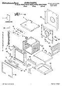 OVEN PARTS Diagram and Parts List for KEBC171KSS05  KitchenAid Wall Oven