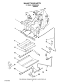 MANIFOLD PARTS Diagram and Parts List for KGRS208XSS3  KitchenAid Range