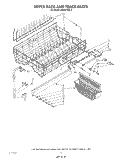 UPPER RACK AND TRACK Diagram and Parts List for KUDS21SS2  KitchenAid Dishwasher