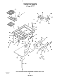 COOK TOP Diagram and Parts List for N9357L3  Roper Range