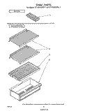 SHELF Diagram and Parts List for ET12DCXMWR1  Whirlpool Refrigerator