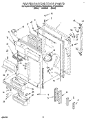 Part Location Diagram of 2160684 Whirlpool CHUTE